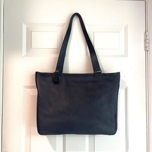 Coach Vintage Navy Shoulder Bag Tote #0986-304